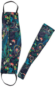 A162 Fashion Mask + Headband Set — Secret Garden