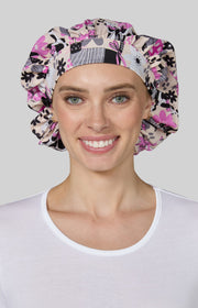 A174PRA Bouffant Cap — Everyday Floral Cats