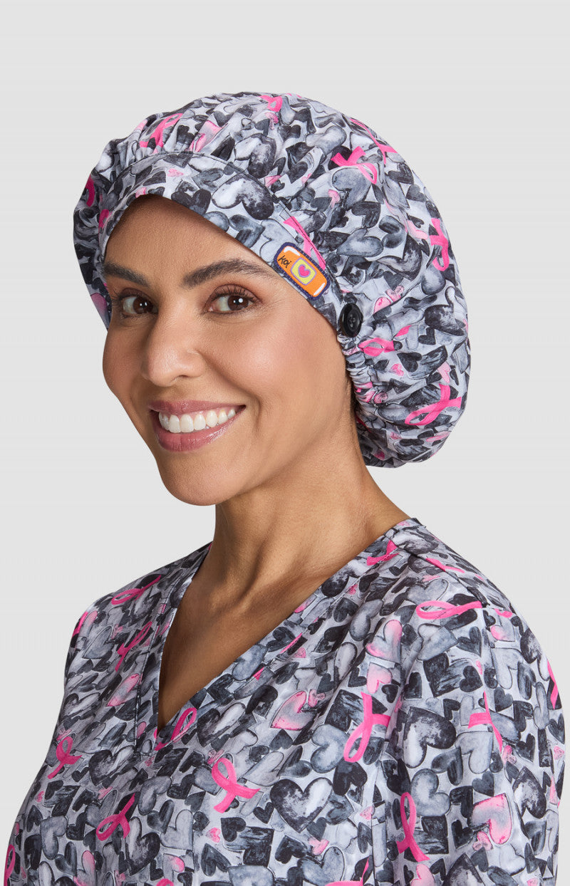 A174PRM Bouffant Scrub Cap — Ink Hearts