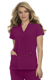B101 Freesia Top — Raspberry