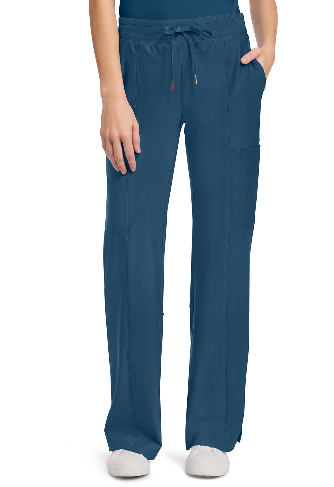 CHEROKEE CK026T Women's 5-Pocket Trouser Leg Pant — Black
