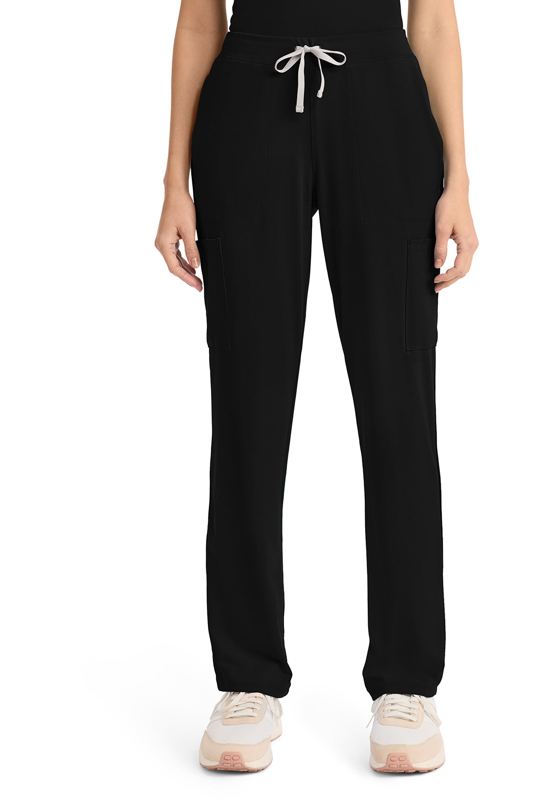 CHEROKEE CK096 Women's 5-Pocket Straight Leg Pant — Black