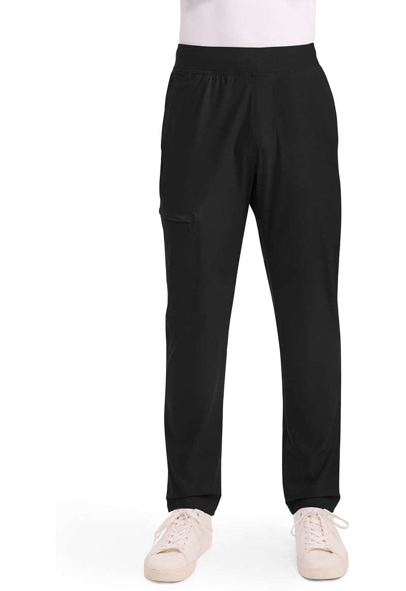 CHEROKEE CK185 Men's Tapered Leg Pull-on Pant — Black