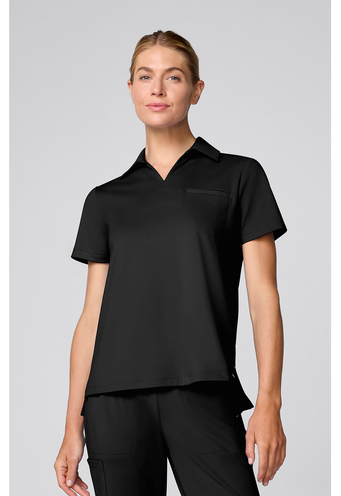 CHEROKEE CK879 Relaxed Polo Top — Black