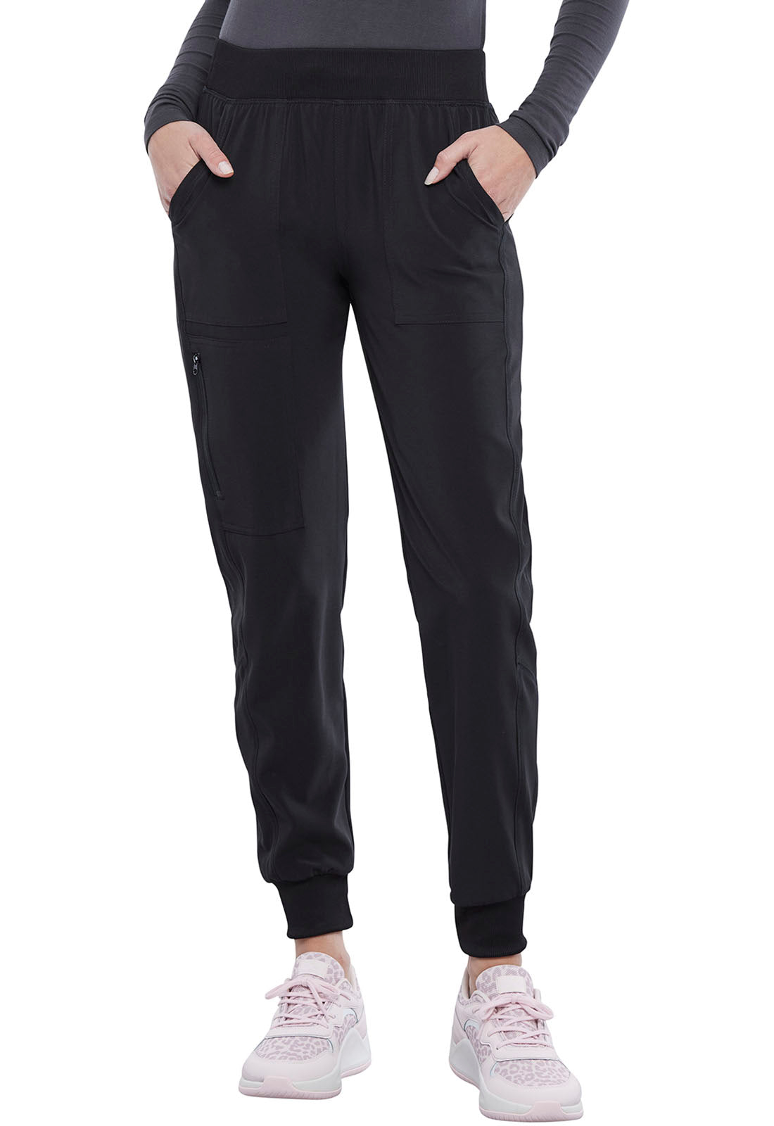 CHEROKEE CKA190T Mid Rise Jogger — Black