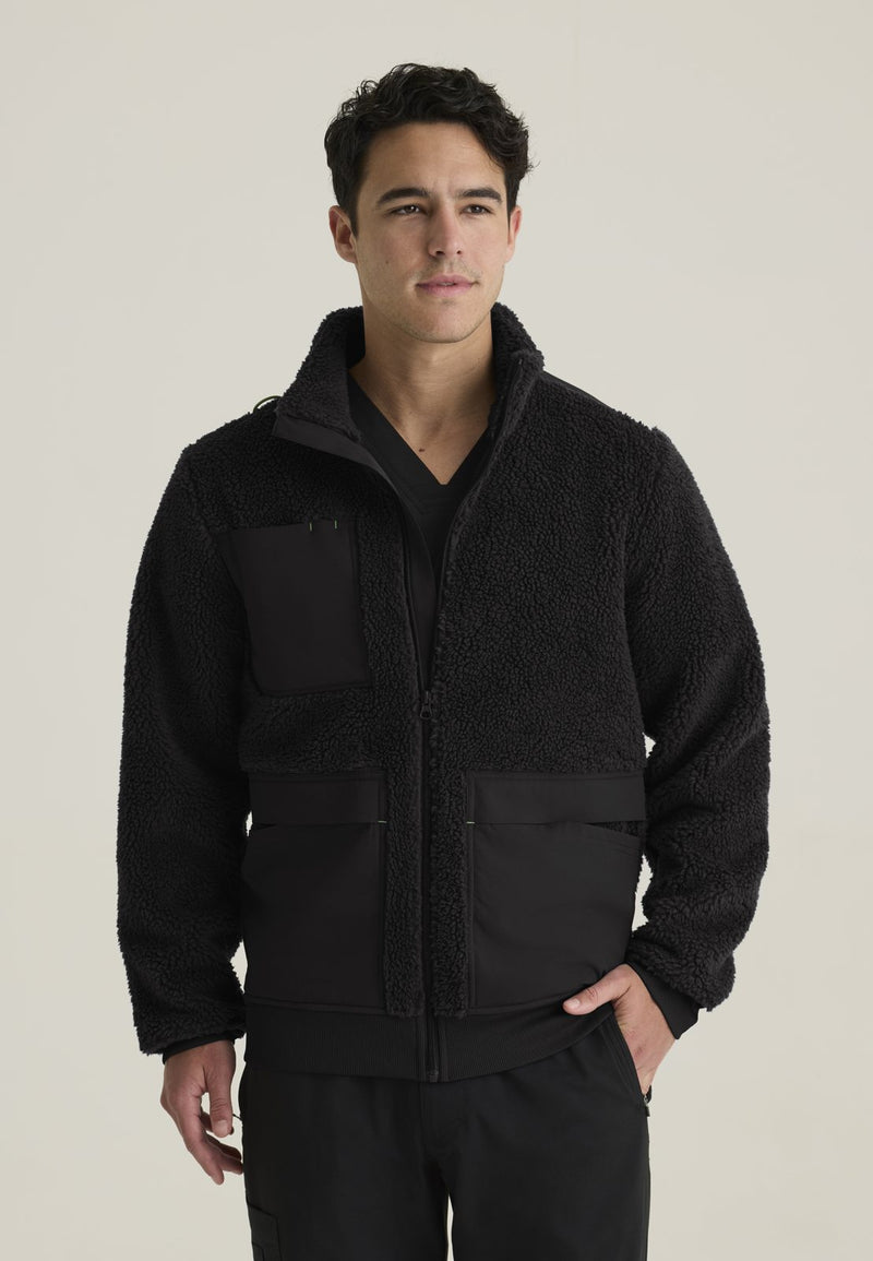 GRSJ942 Randin Sherpa Jacket — BLACK