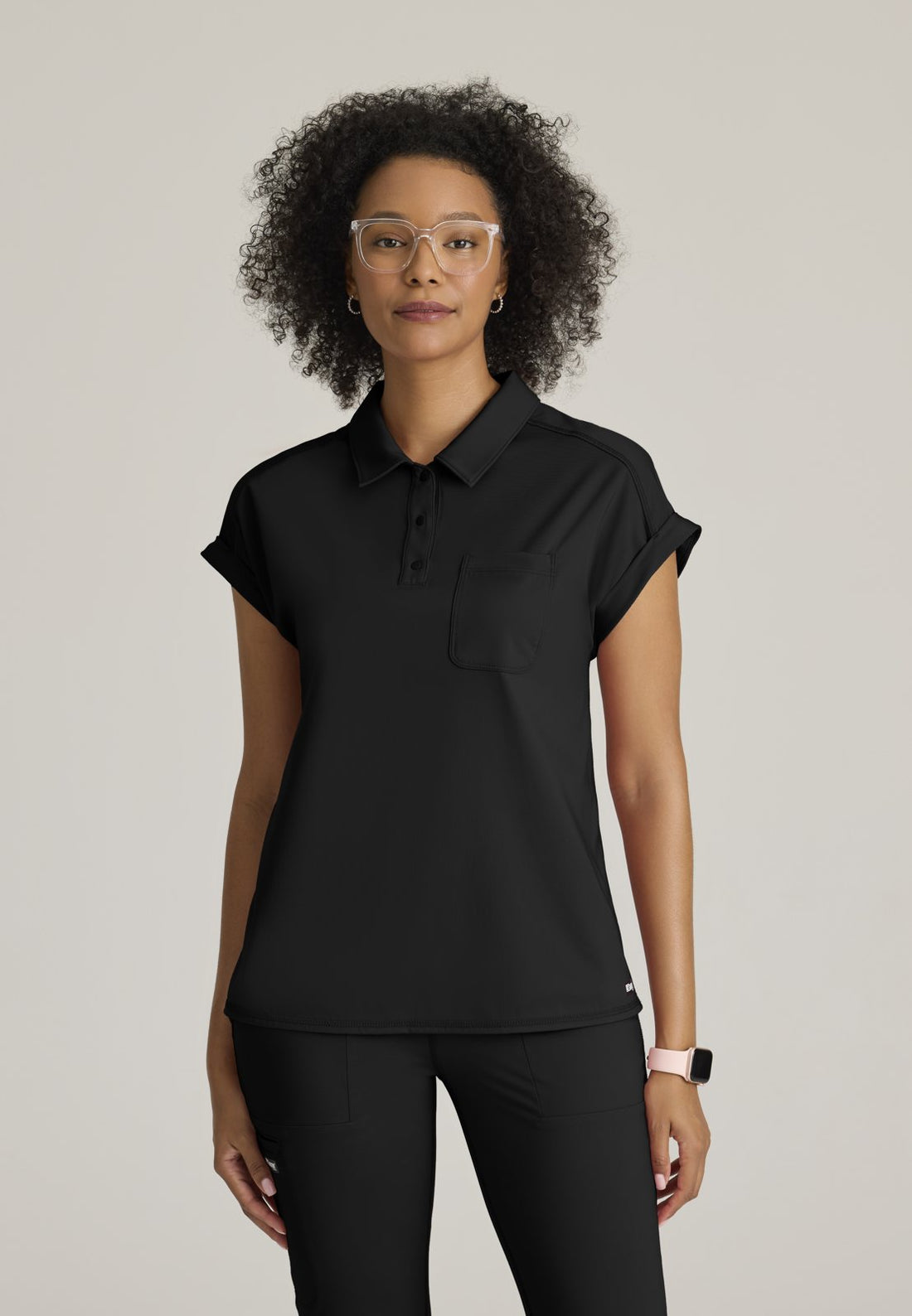 GRST254 Renew Knit Top — BLACK