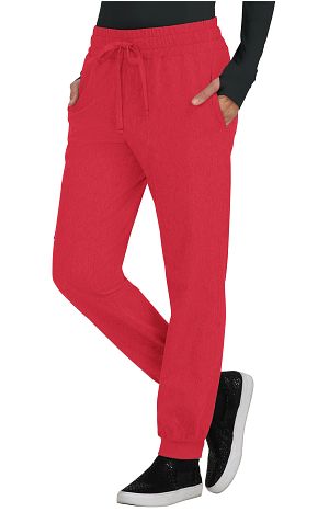 741 Gemma Jogger Pant — Heather Candy Red