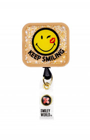 SA156 Shaker Badge Reel — Smiling Bandaid
