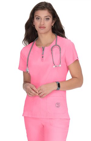 317 Serenity Top — Peony Pink