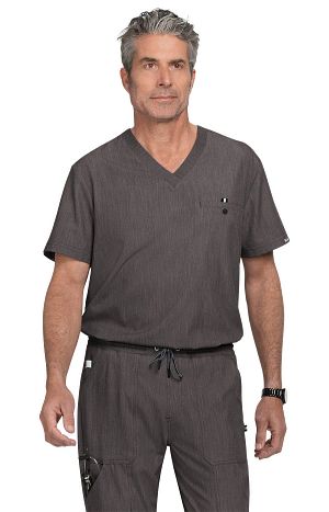671 On Call Top — Heather Grey